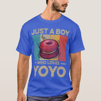 Gewoon een jongen die van Yoyo houdt Funny Vintage T-shirt