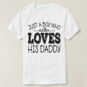 Gewoon een jongen die van zijn papa houdt Cool ver T-shirt