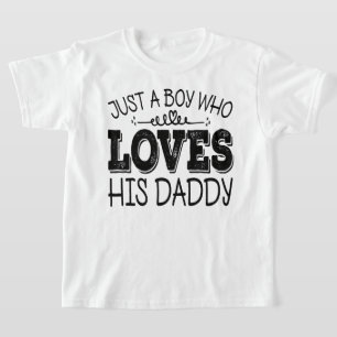 Gewoon Een Jongen Die Van Zijn Papa Houdt Cool Ver T-shirt