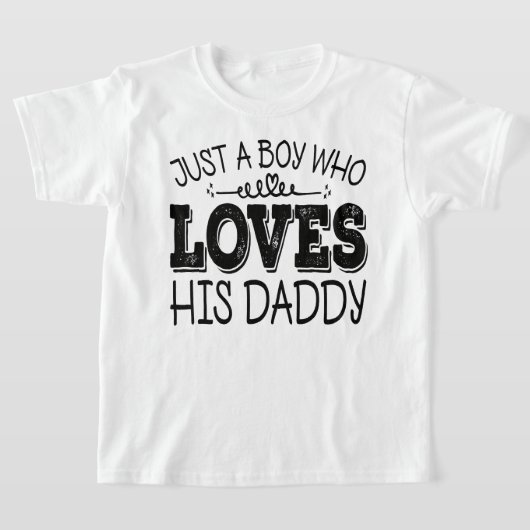 Gewoon Een Jongen Die Van Zijn Papa Houdt Cool Ver T-shirt (Laagn)