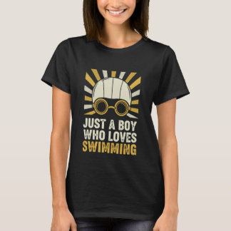 Gewoon Een Jongen Die Van Zwemmen Houdt T-shirt