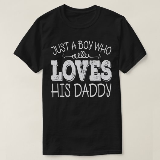 Gewoon Een Jongen Die Zijn Papa Cool Verjaardagsfe T-shirt (Design voorkant)
