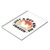 Gewoon een jongen en zijn draak reptiel liefhebber notitieboek (Linkerzijde)