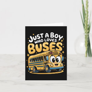 Gewoon een jongetje dat van bussen houdt Kinder ko Kaart