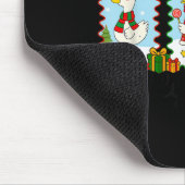 Gewoon Een Joviale Gans Grappige Gans Kerstman Ren Muismat (Hoek)