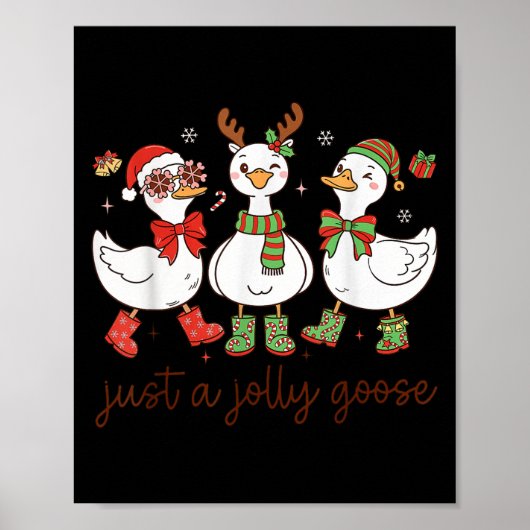 Gewoon Een Joviale Gans -kerst Gans - Prettige Goo Poster (Voorkant)