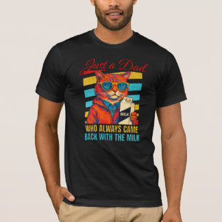 Gewoon een kat die altijd terugkwam met de melk t-shirt