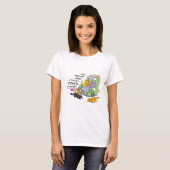 Gewoon één kat zonder een gekke kat-dame te zijn t-shirt (Voorkant volledig)