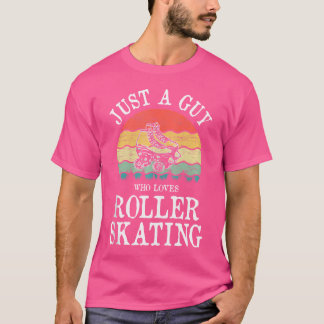 Gewoon Een Kerel Die Van Rollerskaten Houdt T-shirt