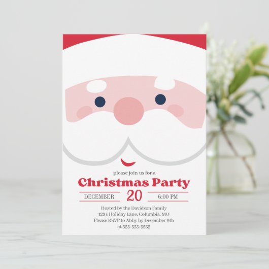 Gewoon een Kerstfeest met Kerstman Kaart (Staand voorkant)