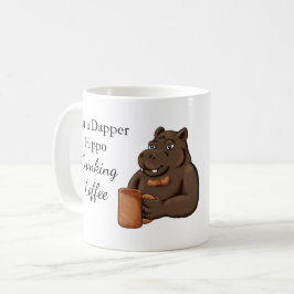 Gewoon een keurige nijlpaard die koffie drinkt - G Koffiemok