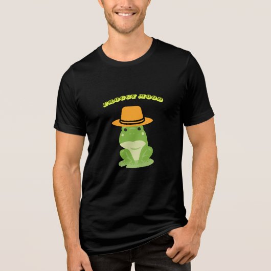 Gewoon een Kikkige Dag Tri-Blend Shirt (Voorkant)