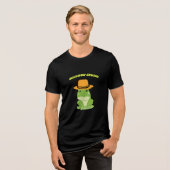 Gewoon een Kikkige Dag Tri-Blend Shirt (Voorkant volledig)