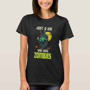 Gewoon Een Kind Dat Van Zombie Houdt - Grappige Ha T-shirt
