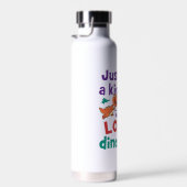 Gewoon een Kind die van Dinosauriërs Dinosaur Love Waterfles (Rechts)