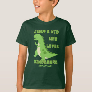 Gewoon een Kind die van Dinosauriërs houdt T-shirt