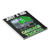 Gewoon een Kind die van vuilniswagens houdt... Notitieblok (Schuin)