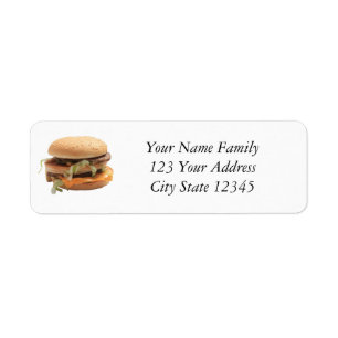 Gewoon een klassieke hamburger etiket