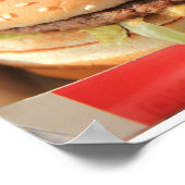 Gewoon een klassieke hamburger poster (Hoek)