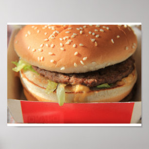 Gewoon een klassieke hamburger poster
