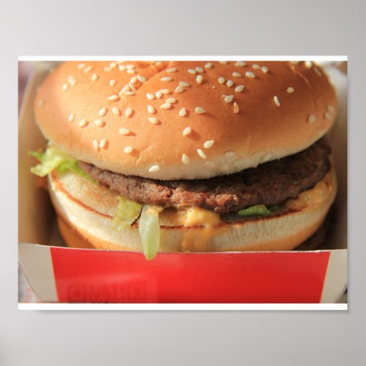 Gewoon een klassieke hamburger poster (Voorkant)