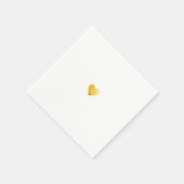 Gewoon een klein gouden hart van de liefde servet (Hoek)