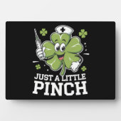 Gewoon een klein knijpen Verpleegster St. Patrick' Fotoplaat (voorkant)