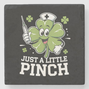 Gewoon Een Klein Knijpje Verpleegster St Patrick's Stenen Onderzetter