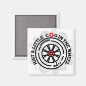 Gewoon een klein radertje in het wiel magneet (Voorkant / Achterkant)