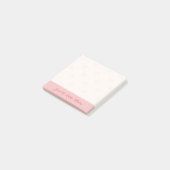 Gewoon een klein roze strik watermerk notitie post-it® notes (Schuin)