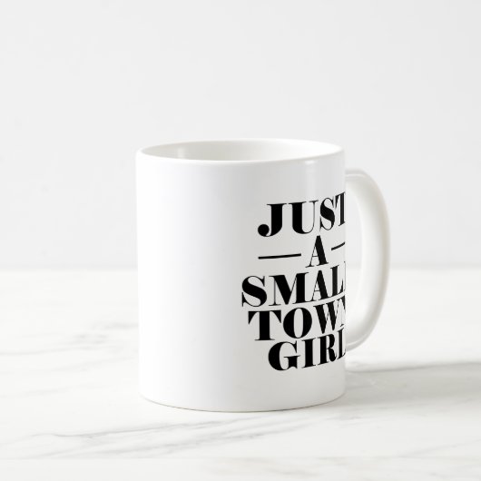 Gewoon een klein stadje - grappige vrouwen koffiemok (Voorkant rechts)
