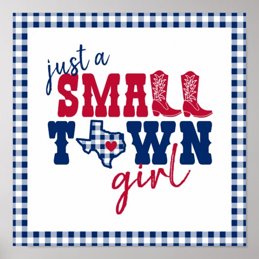 Gewoon een klein stadje - Texas Poster (Voorkant)