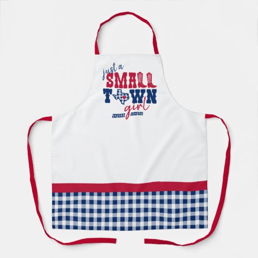 Gewoon een klein stadje - Texas Schort (Voorkant)