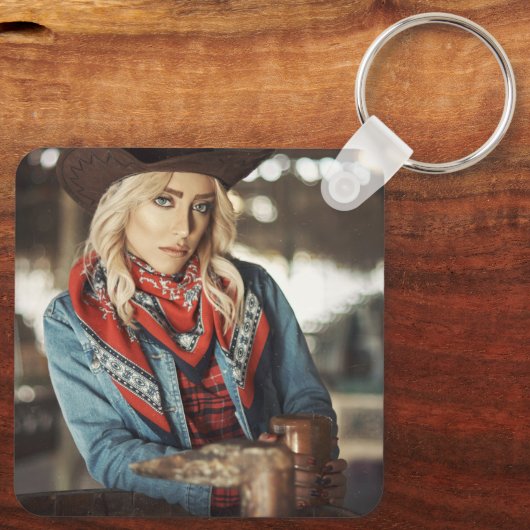 Gewoon een klein stadje - Texas Sleutelhanger (Achterkant)