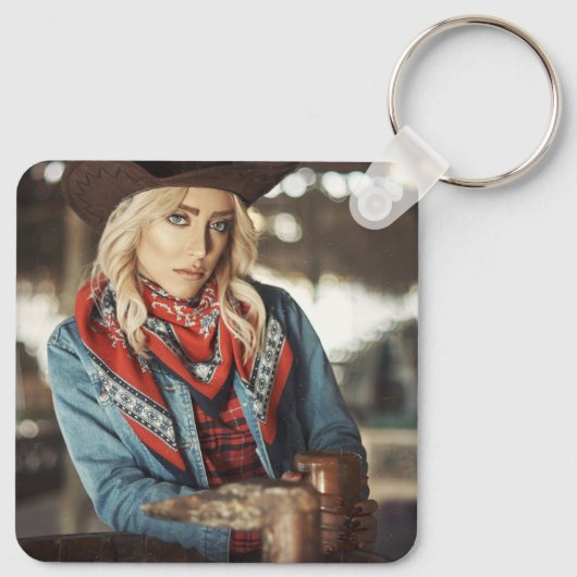 Gewoon een klein stadje - Texas Sleutelhanger (Achterkant)