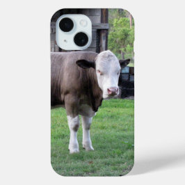 Gewoon een kleine bull-telefoontas iPhone 15 case