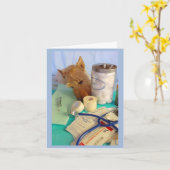 Gewoon een kleine knul kaart (Gele Bloem)