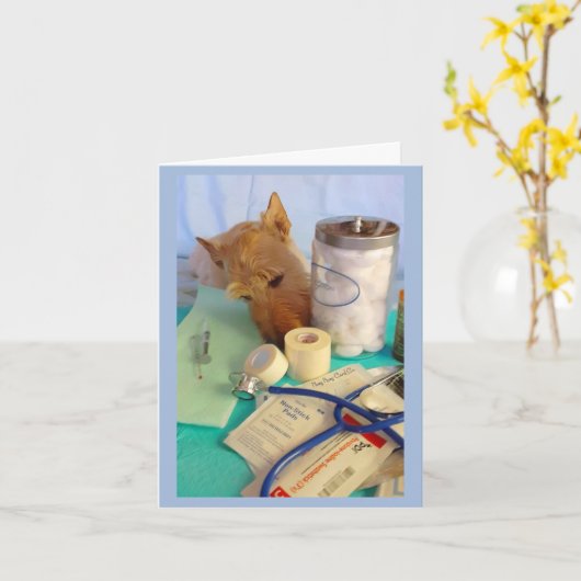 Gewoon een kleine knul kaart (Gele Bloem)