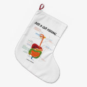 Gewoon een kleintgevoel... Humor spijsverteringsst Grote Kerstsok (Voorkant (Hangend))