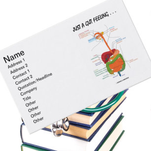 Gewoon een klep gevoel. . . (Humor spijsverterings Visitekaartje