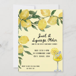 Gewoon een knijp oudere verjaardag uitnodiging