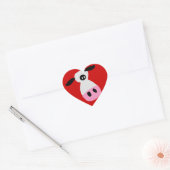 Gewoon een Koe Hart Sticker (Envelop)