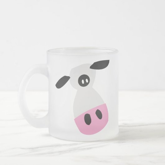 Gewoon een Koe Matglas Koffiemok (Links)