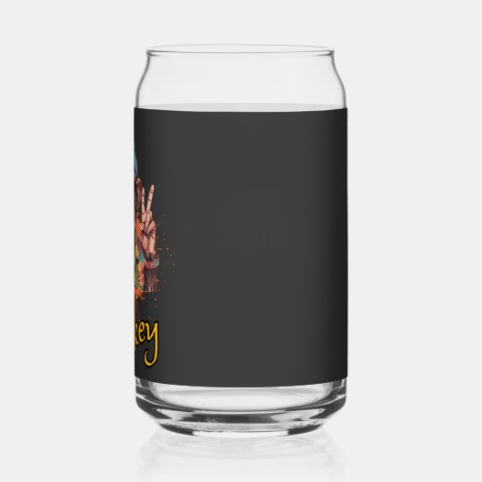 Gewoon een koele aap blikvorm glas (Rechts)