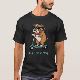 Gewoon een koele Bulldog Ontwerp T-shirt