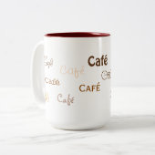 Gewoon een koffie tweekleurige koffiemok (Voorkant links)