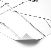 Gewoon een kolibrie op een stok foto afdruk (Hoek)