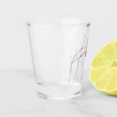 Gewoon een kolibrie op een stok shot glas (Links)