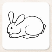 Gewoon een konijn kartonnen onderzetters (Voorkant)