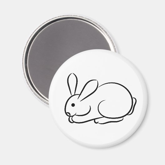 Gewoon een konijn magneet (Voorkant / Achterkant)
